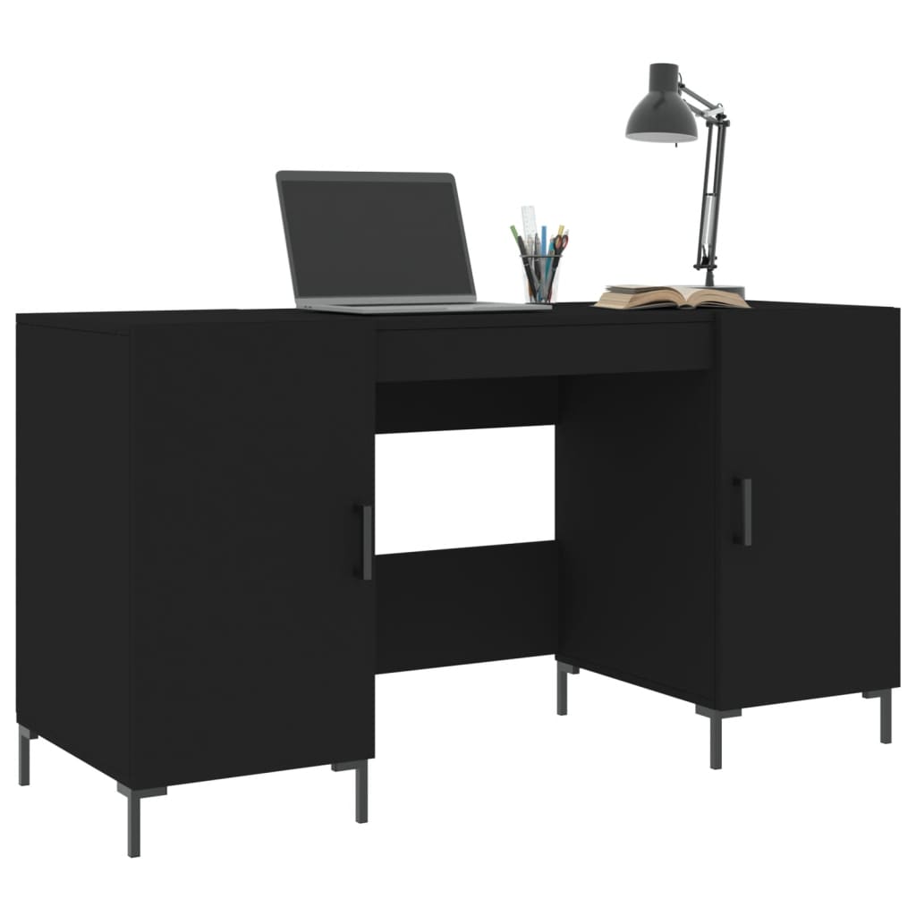 Schreibtisch Schwarz 140x50x75 cm Holzwerkstoff