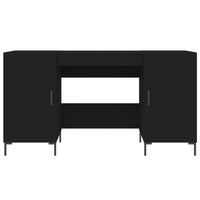 Thumbnail for Schreibtisch Schwarz 140x50x75 cm Holzwerkstoff