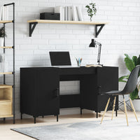 Thumbnail for Schreibtisch Schwarz 140x50x75 cm Holzwerkstoff