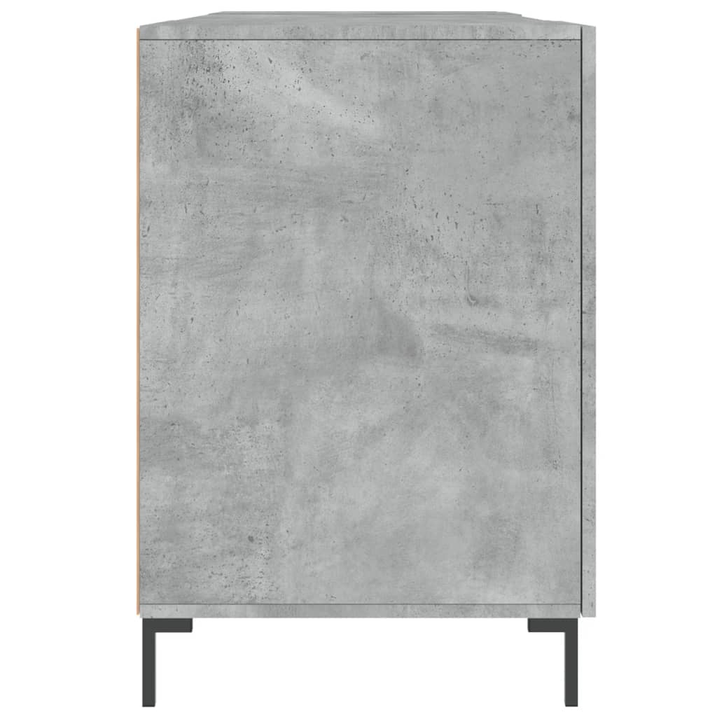 Schreibtisch Betongrau 140x50x75 cm Holzwerkstoff