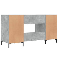 Thumbnail for Schreibtisch Betongrau 140x50x75 cm Holzwerkstoff