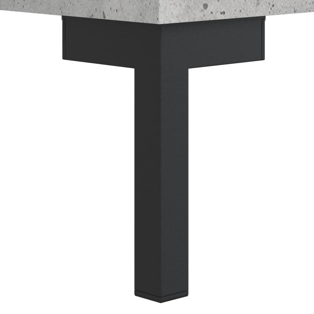 Schreibtisch Betongrau 140x50x75 cm Holzwerkstoff