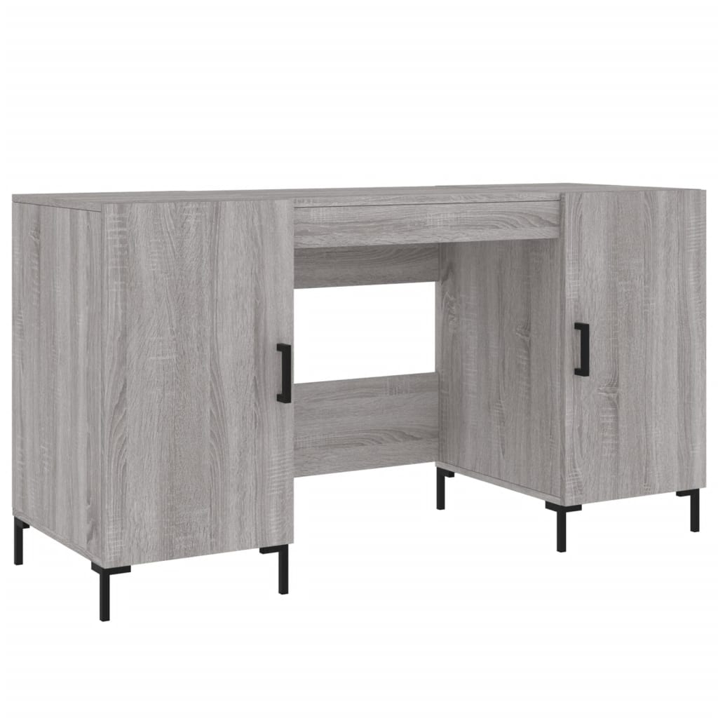 Schreibtisch Grau Sonoma 140x50x75 cm Holzwerkstoff