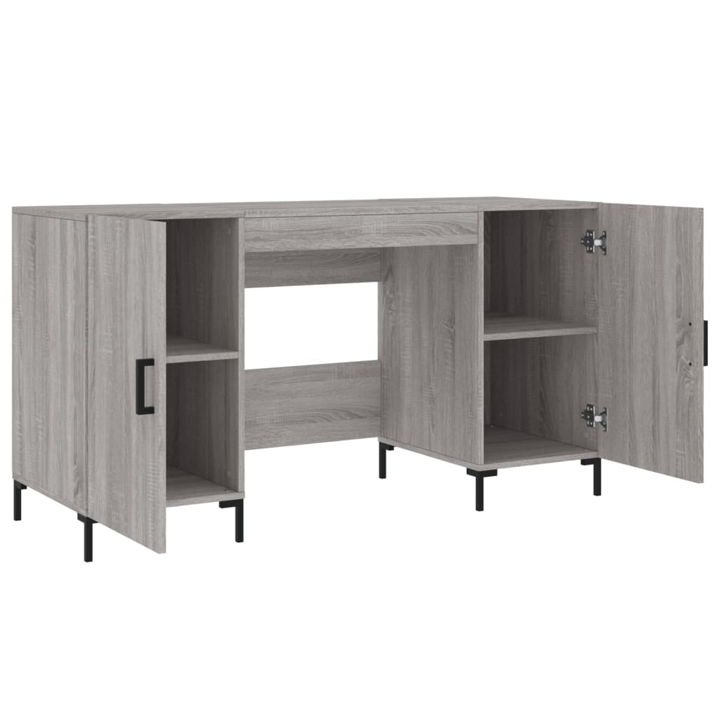 Schreibtisch Grau Sonoma 140x50x75 cm Holzwerkstoff