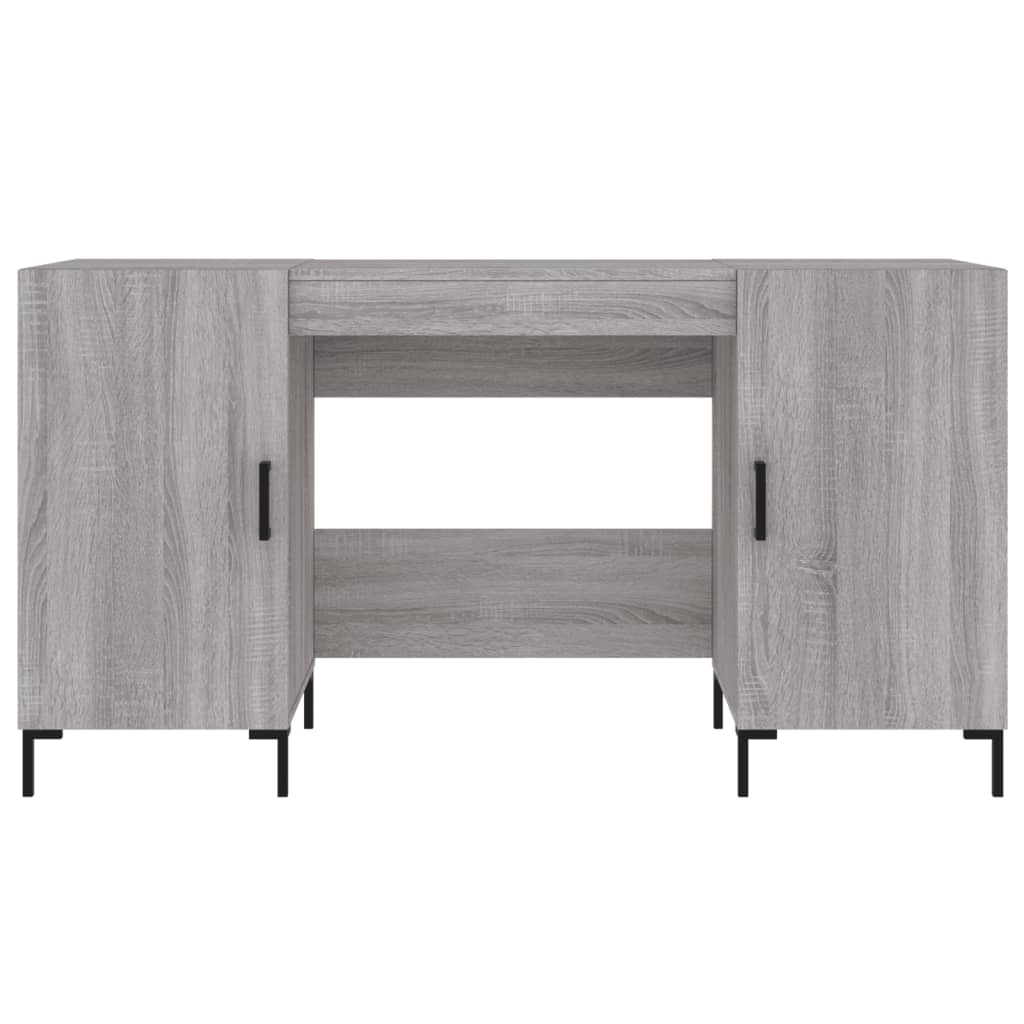 Schreibtisch Grau Sonoma 140x50x75 cm Holzwerkstoff