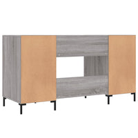 Thumbnail for Schreibtisch Grau Sonoma 140x50x75 cm Holzwerkstoff