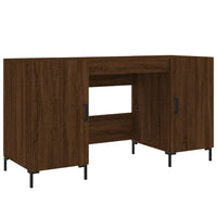 Thumbnail for Schreibtisch Braun Eichen-Optik 140x50x75 cm Holzwerkstoff