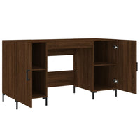 Thumbnail for Schreibtisch Braun Eichen-Optik 140x50x75 cm Holzwerkstoff