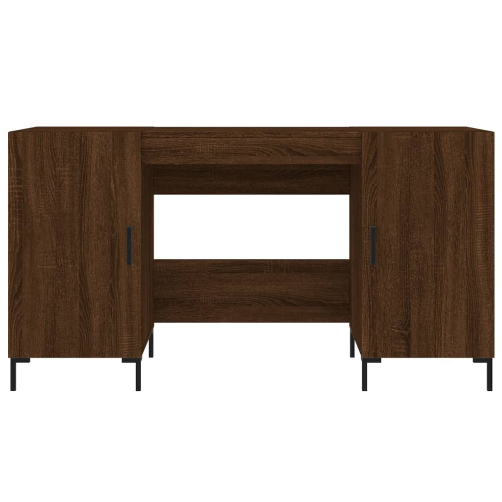 Schreibtisch Braun Eichen-Optik 140x50x75 cm Holzwerkstoff