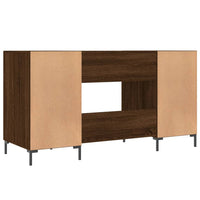 Thumbnail for Schreibtisch Braun Eichen-Optik 140x50x75 cm Holzwerkstoff