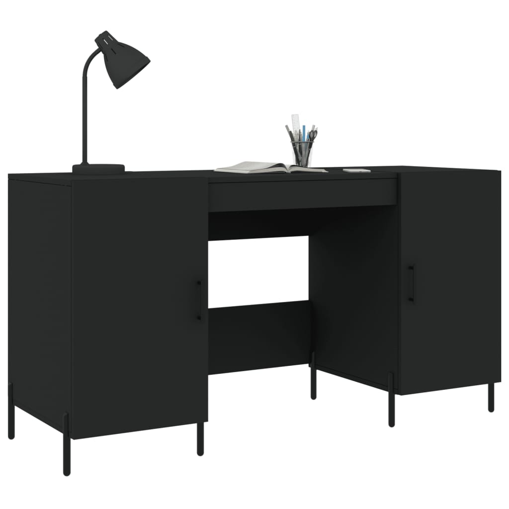 Schreibtisch Schwarz 140x50x75 cm Holzwerkstoff