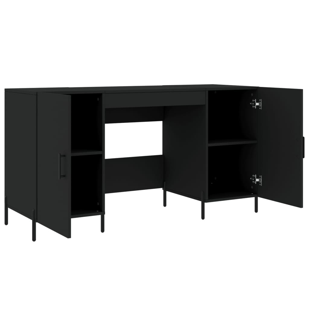 Schreibtisch Schwarz 140x50x75 cm Holzwerkstoff