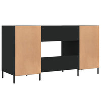 Thumbnail for Schreibtisch Schwarz 140x50x75 cm Holzwerkstoff