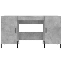 Thumbnail for Schreibtisch Betongrau 140x50x75 cm Holzwerkstoff