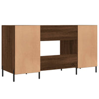 Thumbnail for Schreibtisch Braun Eichen-Optik 140x50x75 cm Holzwerkstoff