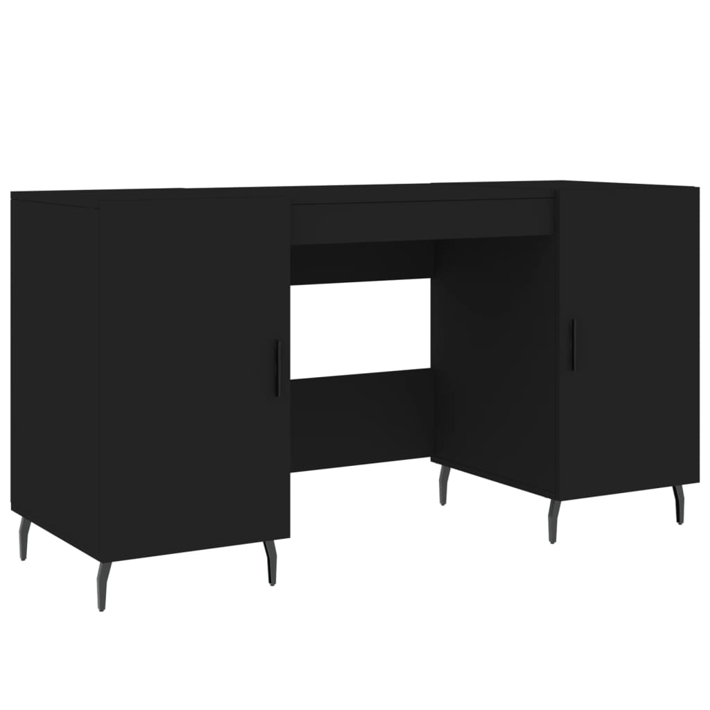 Schreibtisch Schwarz 140x50x75 cm Holzwerkstoff