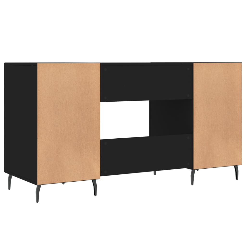 Schreibtisch Schwarz 140x50x75 cm Holzwerkstoff