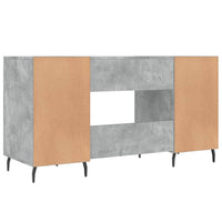 Thumbnail for Schreibtisch Betongrau 140x50x75 cm Holzwerkstoff