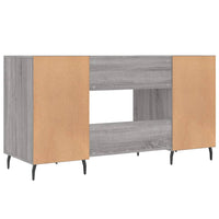 Thumbnail for Schreibtisch Grau Sonoma 140x50x75 cm Holzwerkstoff