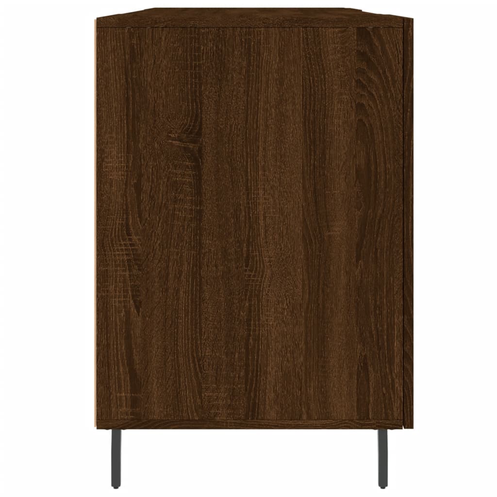 Schreibtisch Braun Eichen-Optik 140x50x75 cm Holzwerkstoff