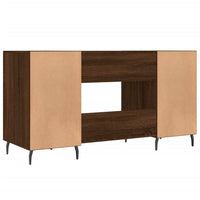 Thumbnail for Schreibtisch Braun Eichen-Optik 140x50x75 cm Holzwerkstoff