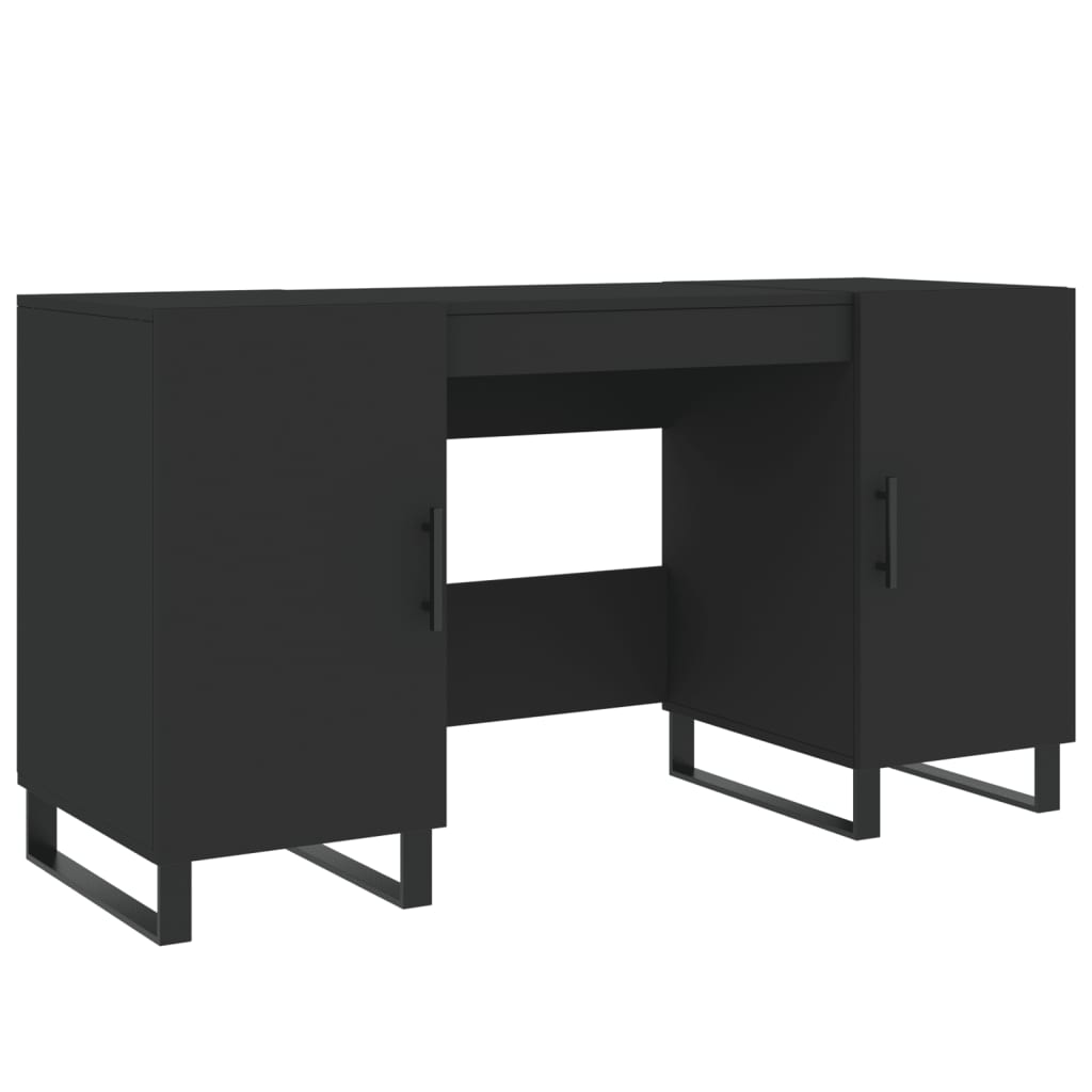 Schreibtisch Schwarz 140x50x75 cm Holzwerkstoff