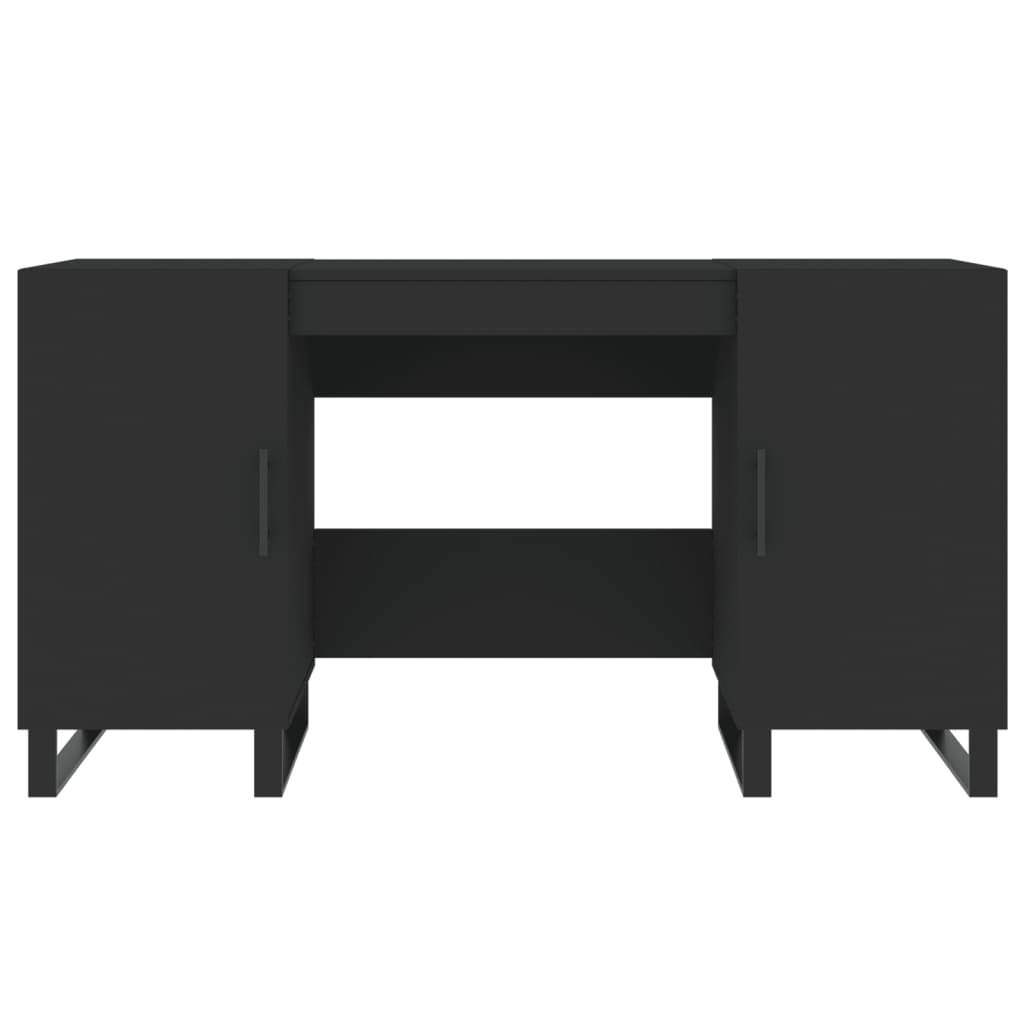 Schreibtisch Schwarz 140x50x75 cm Holzwerkstoff