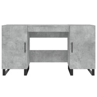 Thumbnail for Schreibtisch Betongrau 140x50x75 cm Holzwerkstoff