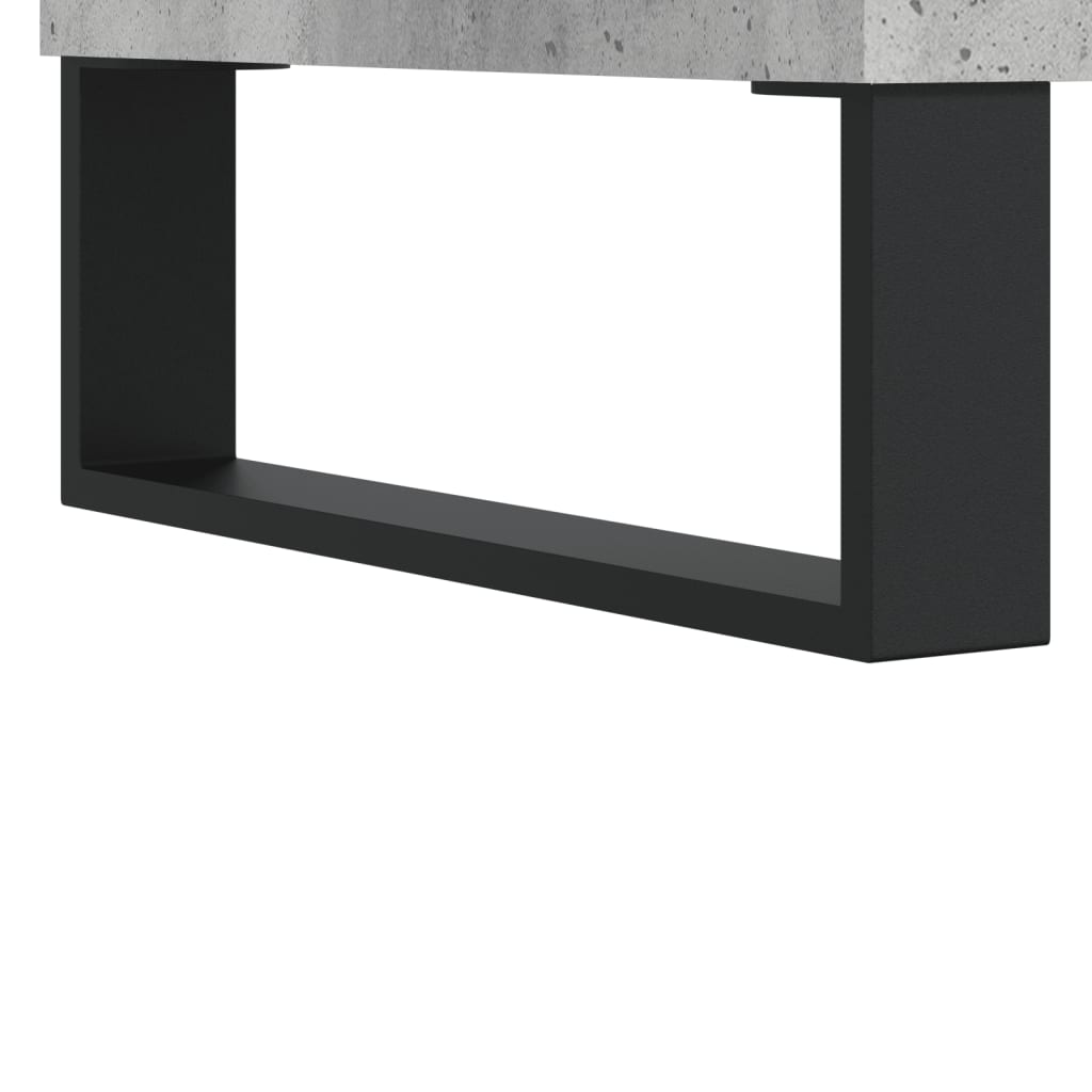 Schreibtisch Betongrau 140x50x75 cm Holzwerkstoff