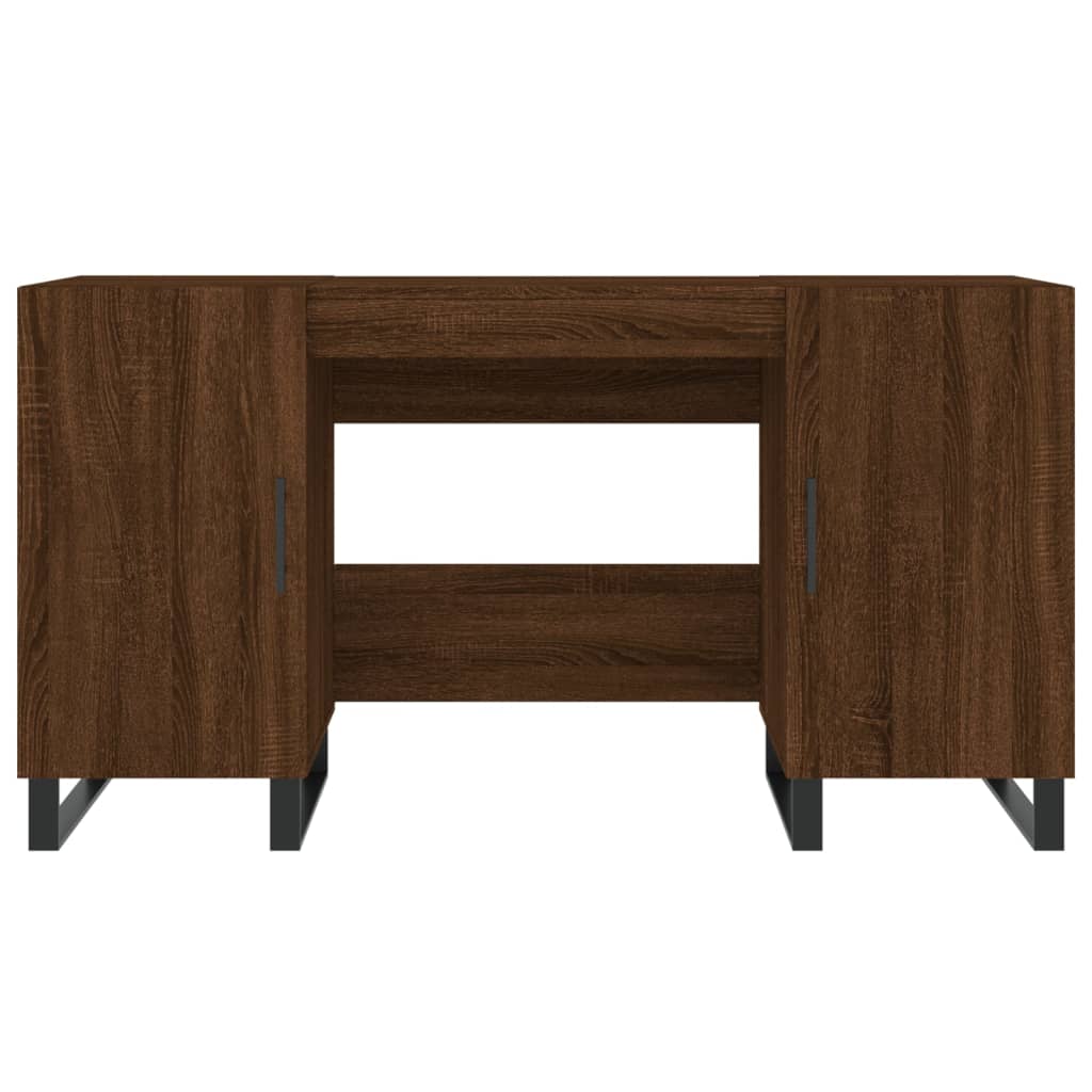 Schreibtisch Braun Eichen-Optik 140x50x75 cm Holzwerkstoff