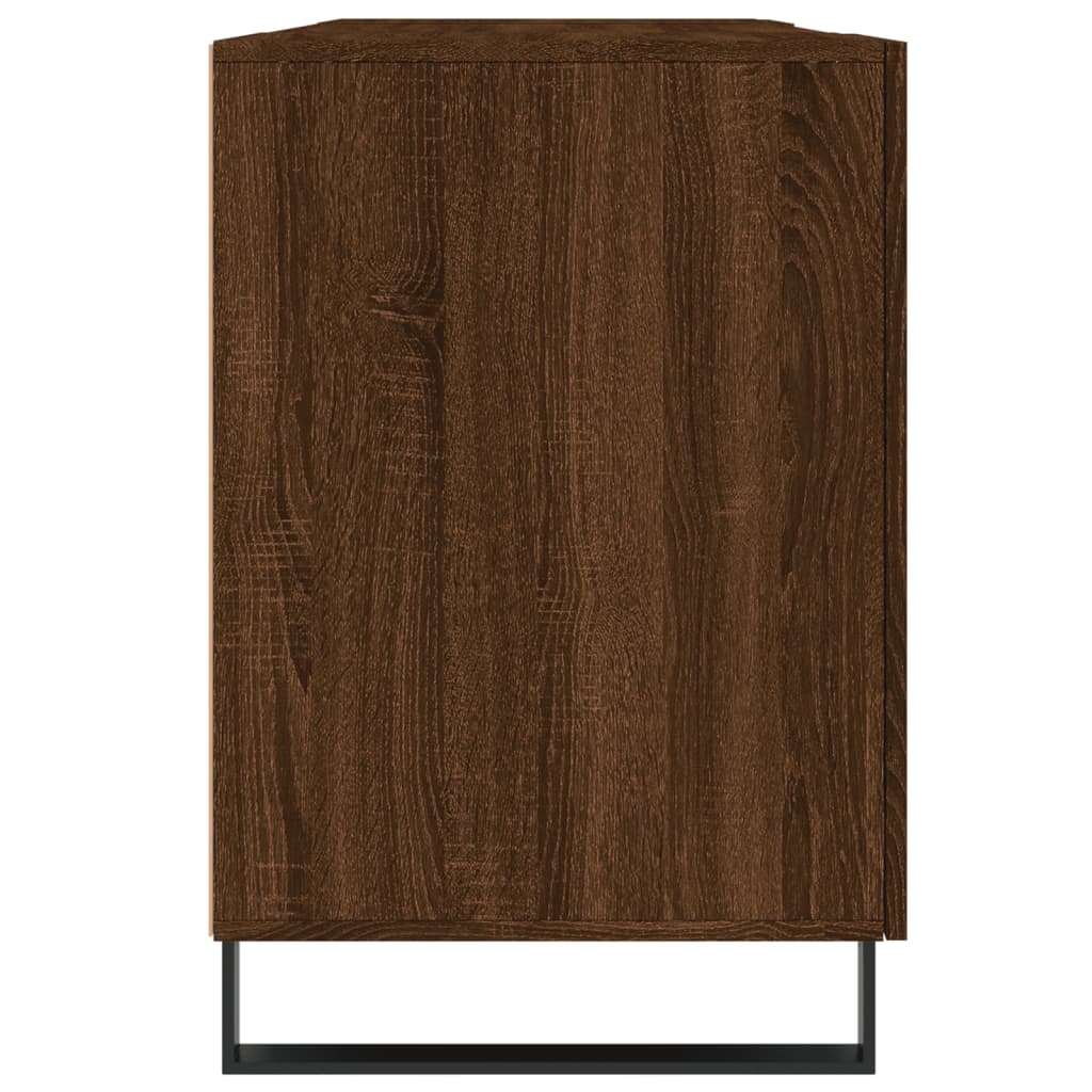 Schreibtisch Braun Eichen-Optik 140x50x75 cm Holzwerkstoff