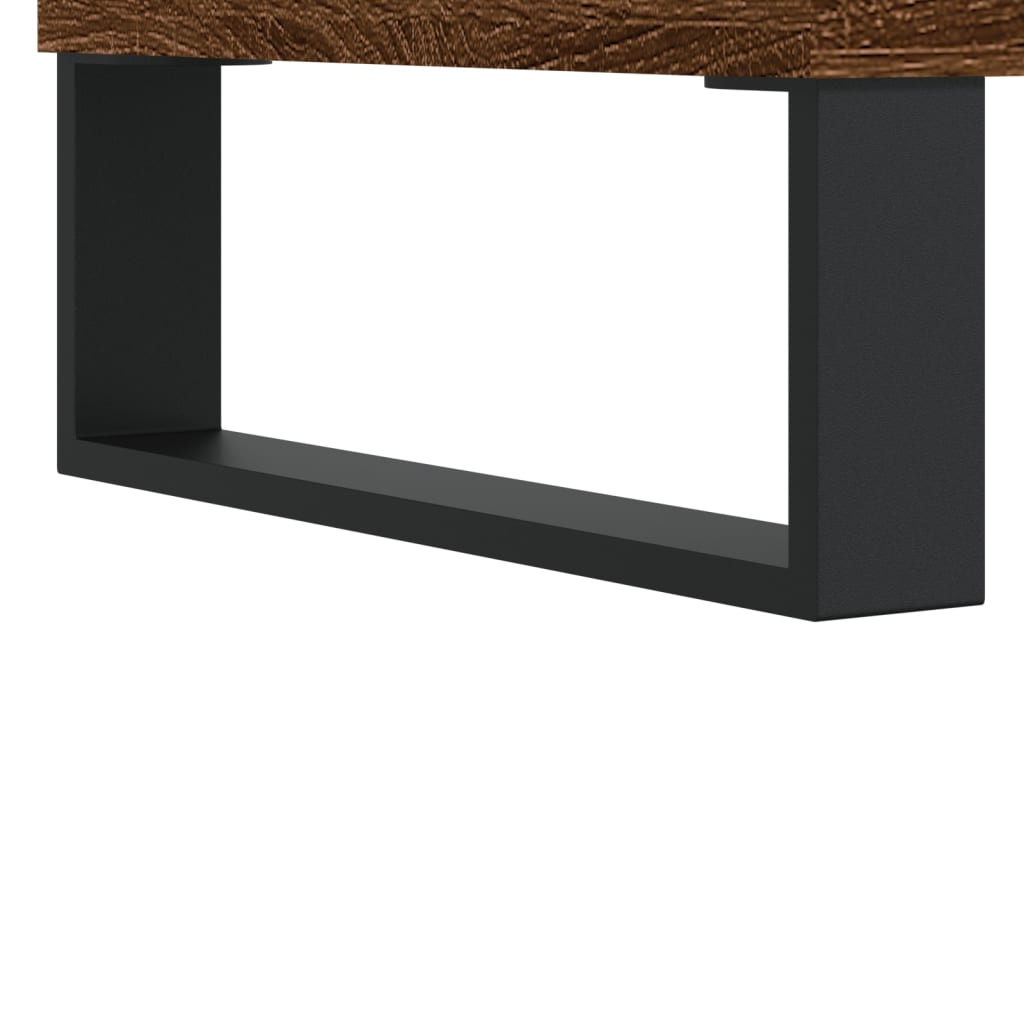 Schreibtisch Braun Eichen-Optik 140x50x75 cm Holzwerkstoff