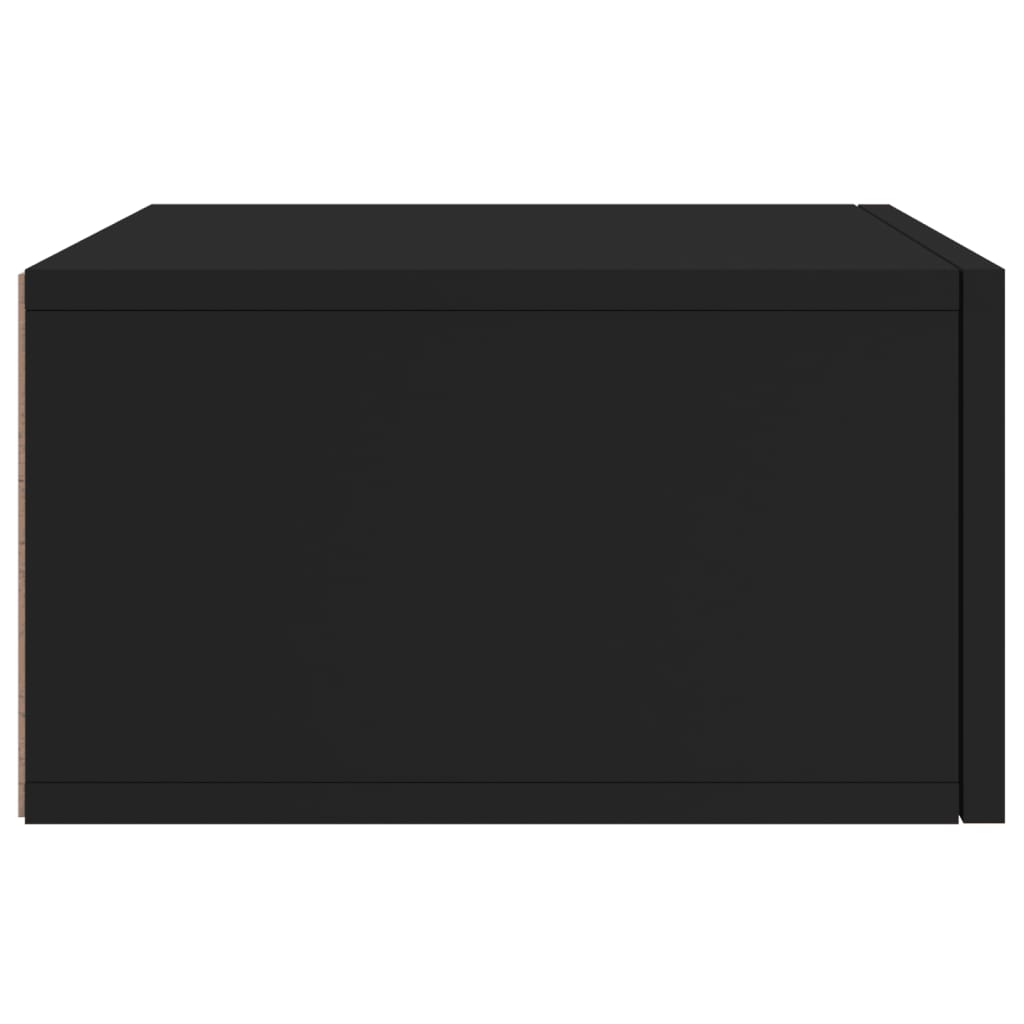 Wand-Nachttisch Schwarz 35x35x20 cm