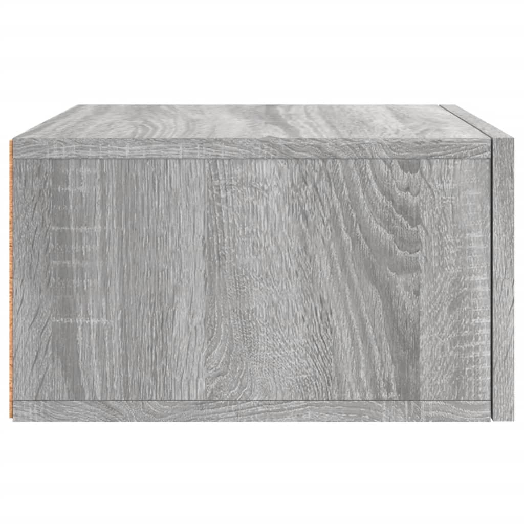 Wand-Nachttisch Grau Sonoma 35x35x20 cm