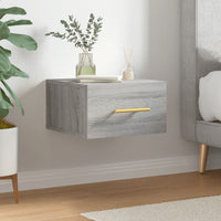 Thumbnail for Wand-Nachttisch Grau Sonoma 35x35x20 cm