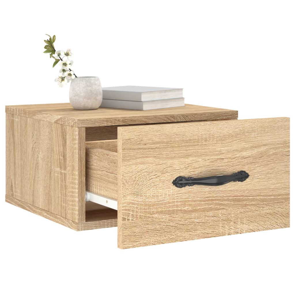 Wand-Nachttisch Sonoma-Eiche 35x35x20 cm