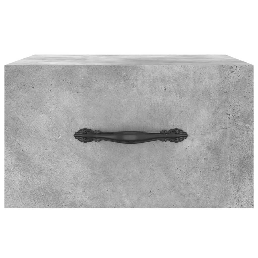 Wand-Nachttische 2 Stk. Betongrau 35x35x20 cm