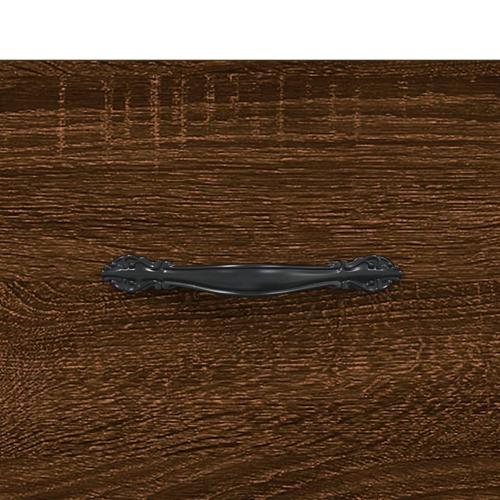 Wand-Nachttisch Braun Eichen-Optik 35x35x20 cm