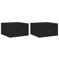 Thumbnail for Wand-Nachttische 2 Stk. Schwarz 35x35x20 cm