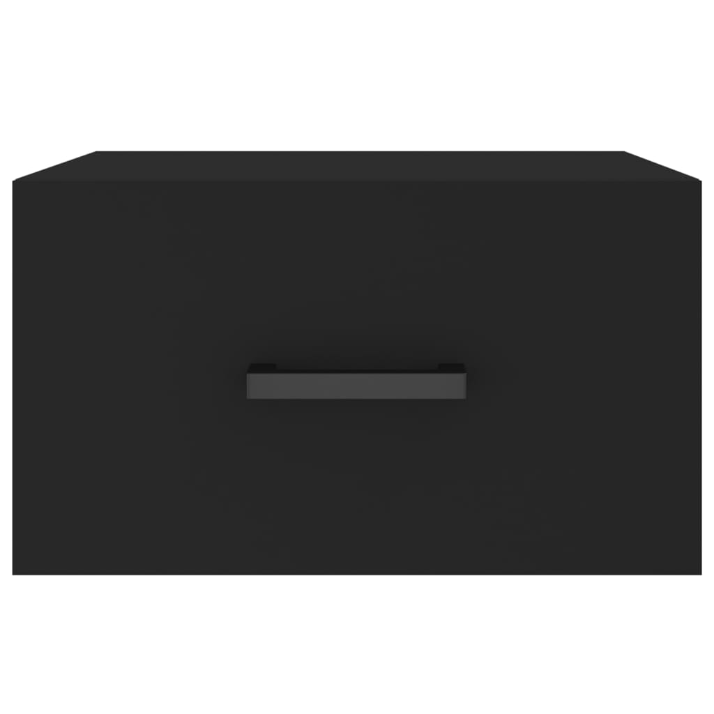 Wand-Nachttische 2 Stk. Schwarz 35x35x20 cm