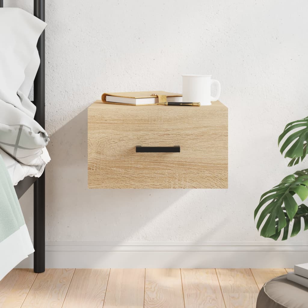 Wand-Nachttisch Sonoma-Eiche 35x35x20 cm