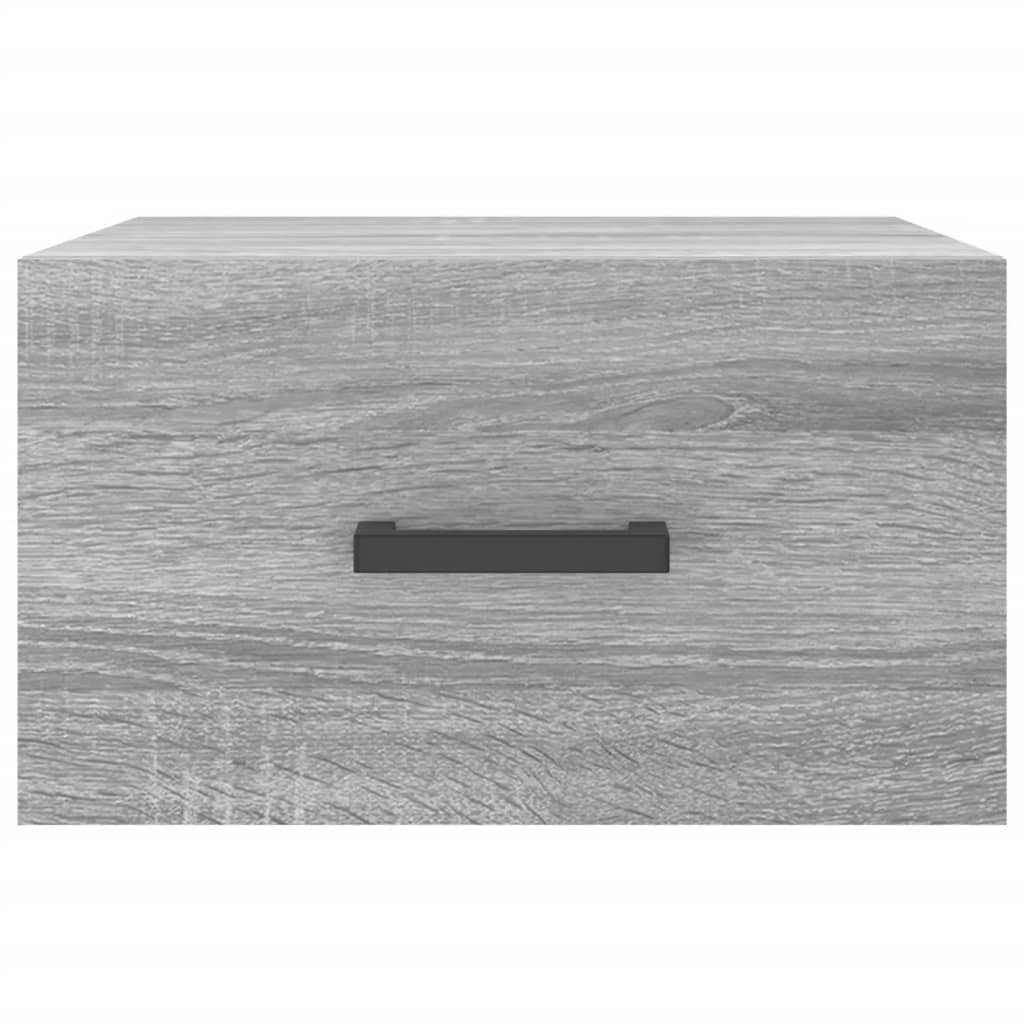 Wand-Nachttisch Grau Sonoma 35x35x20 cm