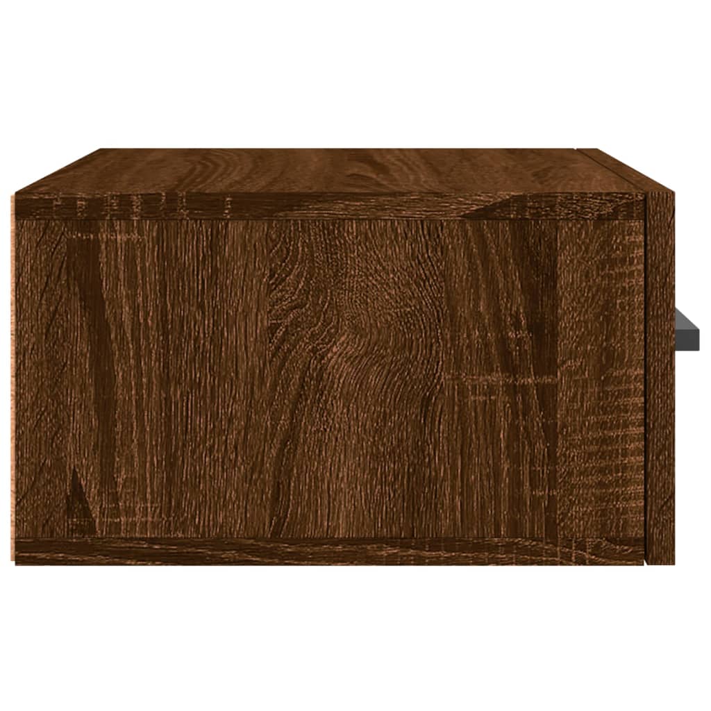 Wand-Nachttische 2 Stk. Braun Eichen-Optik 35x35x20 cm