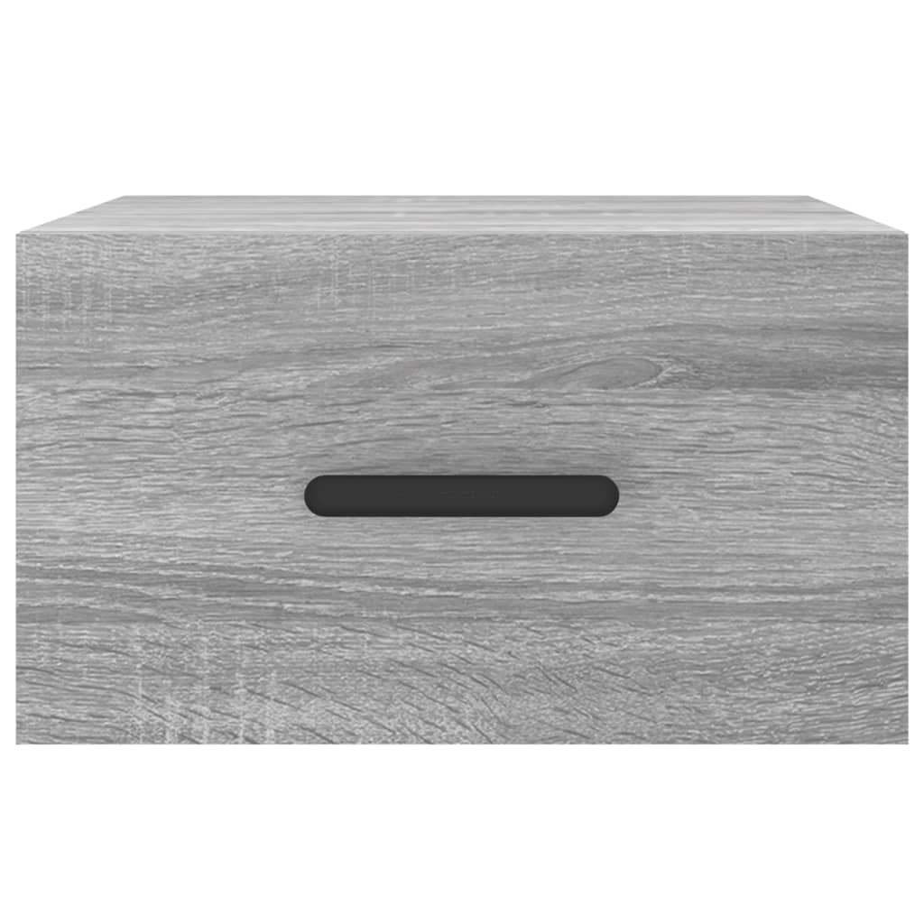 Wand-Nachttisch Grau Sonoma 35x35x20 cm
