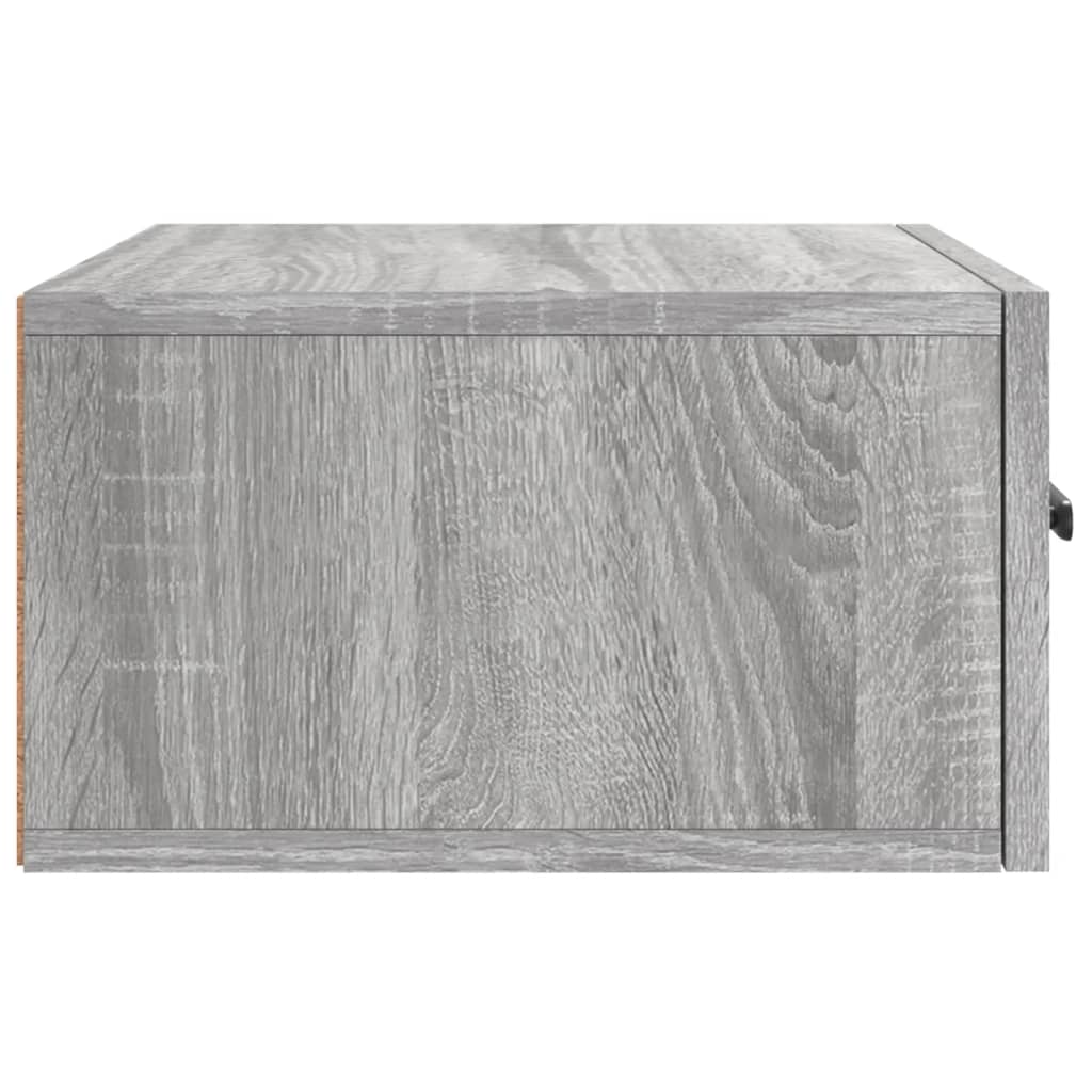 Wand-Nachttisch Grau Sonoma 35x35x20 cm