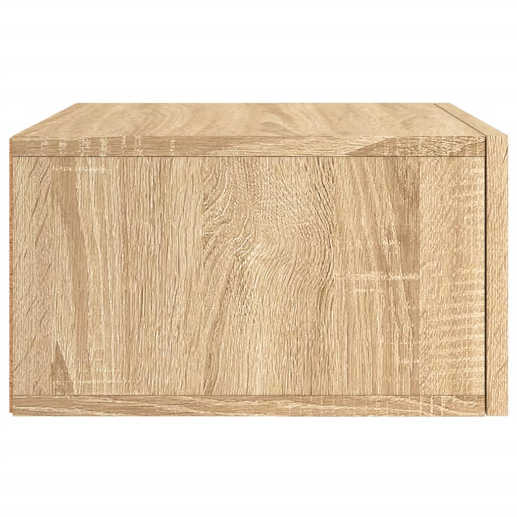 Wand-Nachttische 2 Stk. Sonoma-Eiche 35x35x20 cm