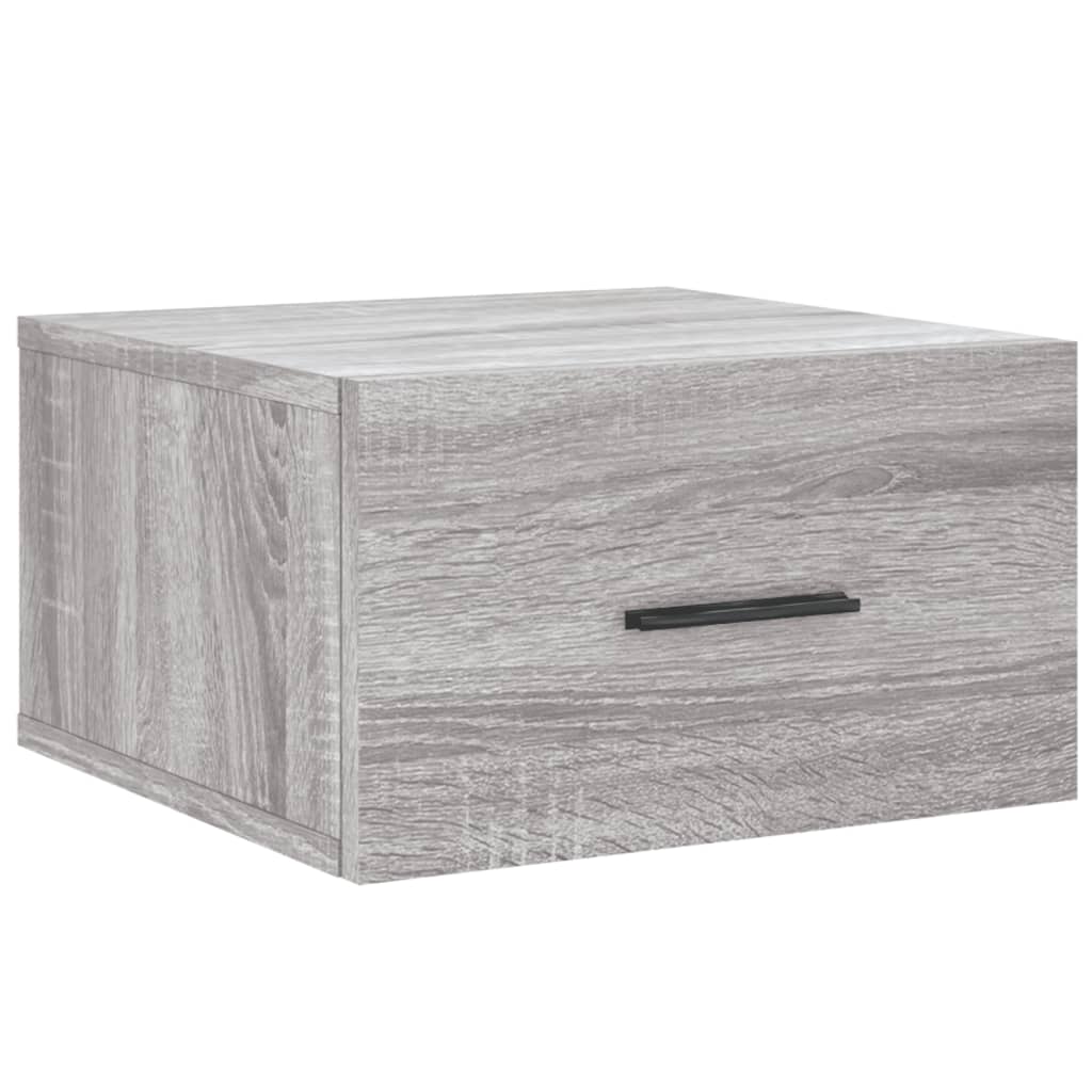 Wand-Nachttisch Grau Sonoma 35x35x20 cm