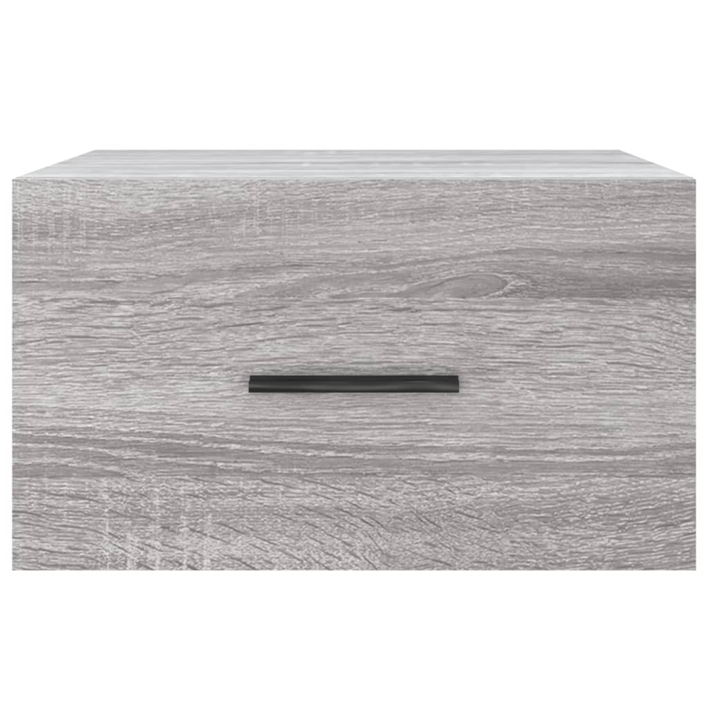 Wand-Nachttisch Grau Sonoma 35x35x20 cm