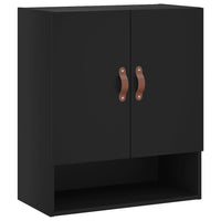 Thumbnail for Wandschrank Schwarz 60x31x70 cm Holzwerkstoff