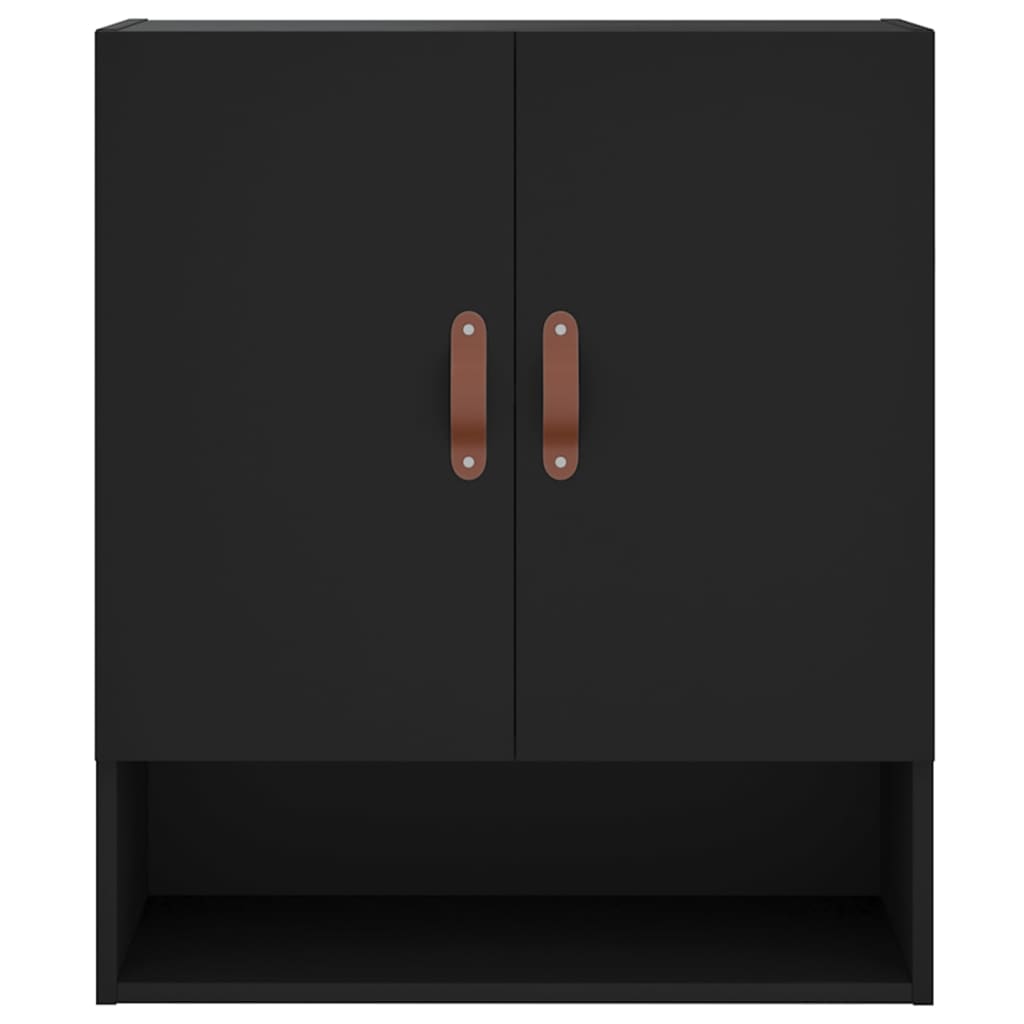 Wandschrank Schwarz 60x31x70 cm Holzwerkstoff